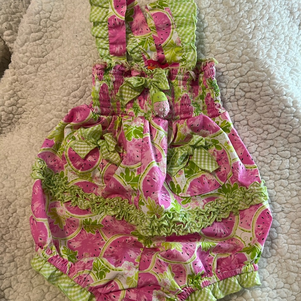 Kate Mack baby watermelon romper size 12 months